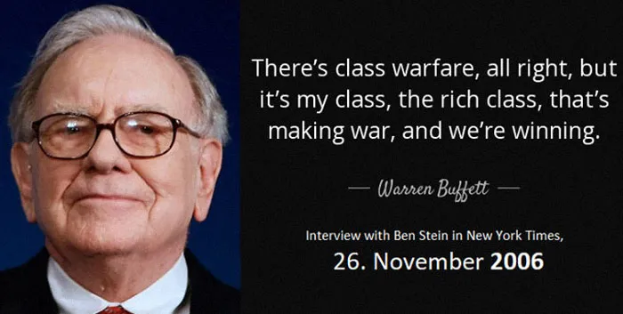 And Some People Are Afraid, That A Class War Might Be Imminent