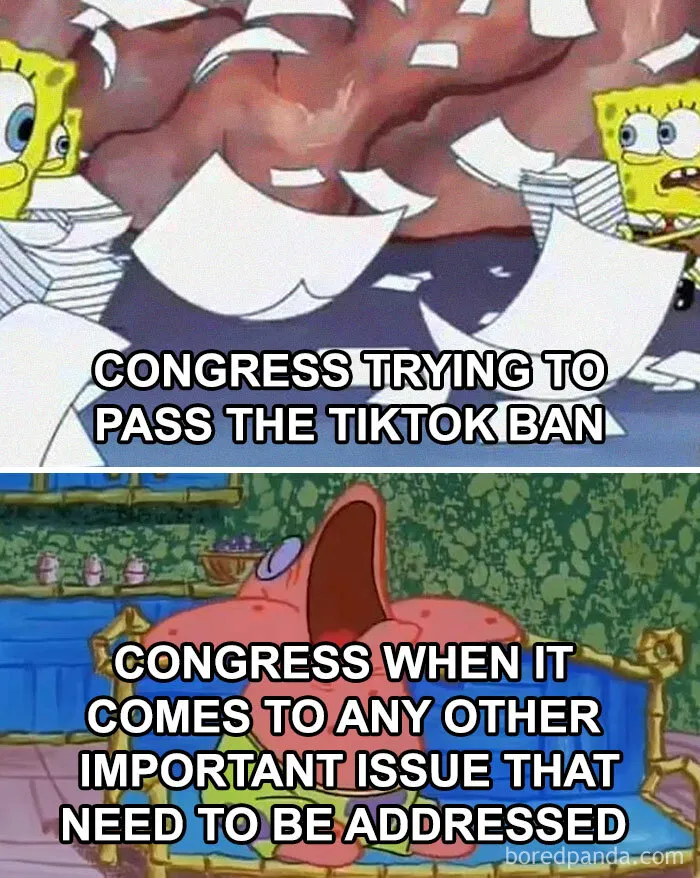 Social Media Can’t Stop Joking About The TikTok Ban, Sparking These 30 Brilliant Memes