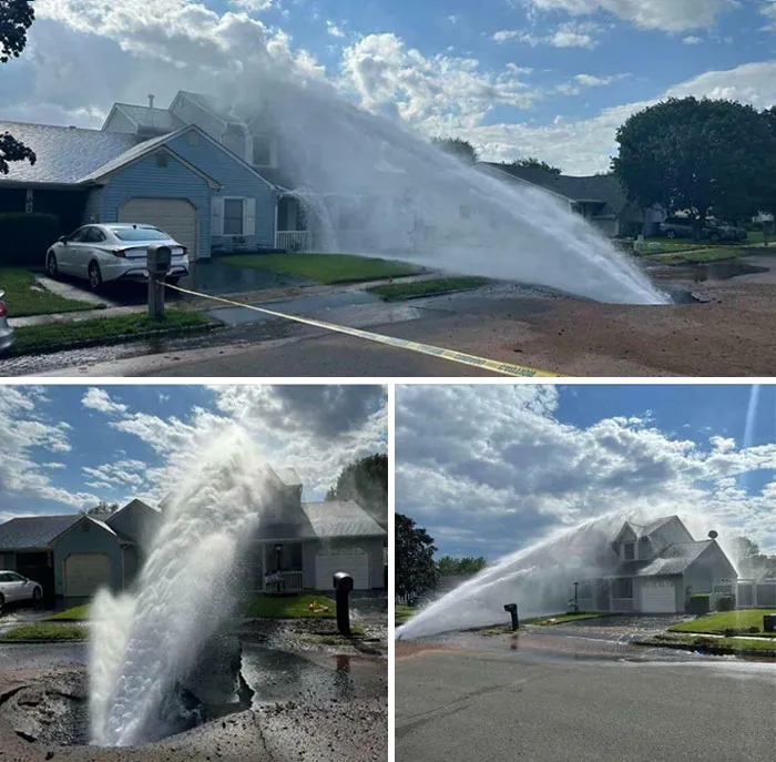 30 Inch Water Main Break Caused By Contractor Work
