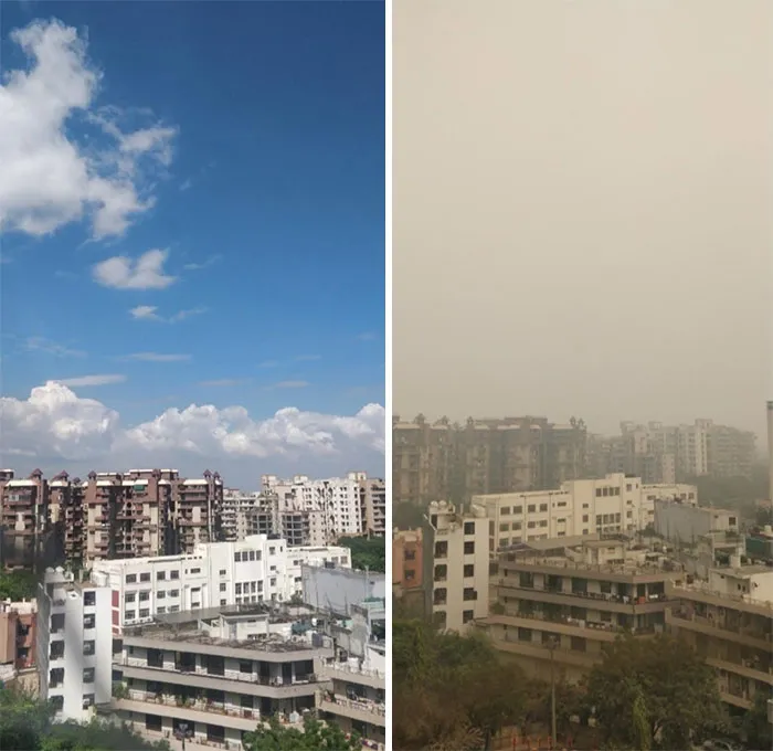 New Delhi - During Lockdown vs. Now