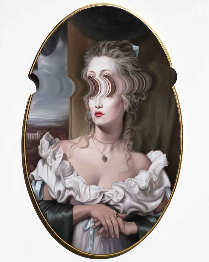 Artist Adds A Modern Twist To Classical Style Paintings By Distorting Them (30 Pics)