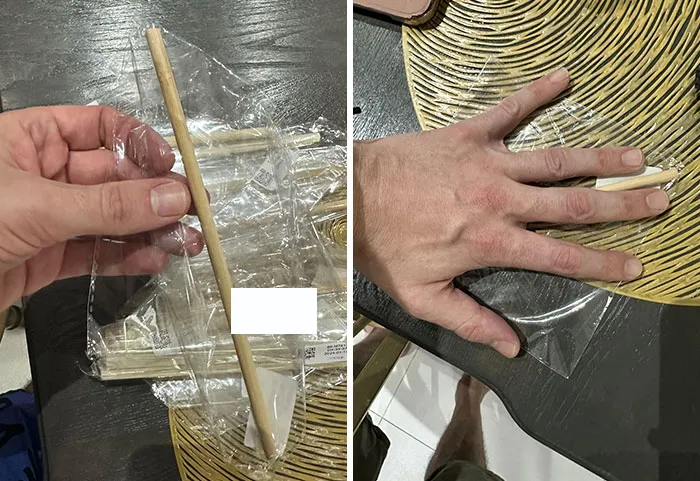 I Bought A 20pk Of Bamboo Straws To Reduce The Plastic I Use. They Were Shipped In A Box With Bubble Wrap. And Each Straw Is Wrapped With A Piece Of Plastic That’s As Big As My Hand
