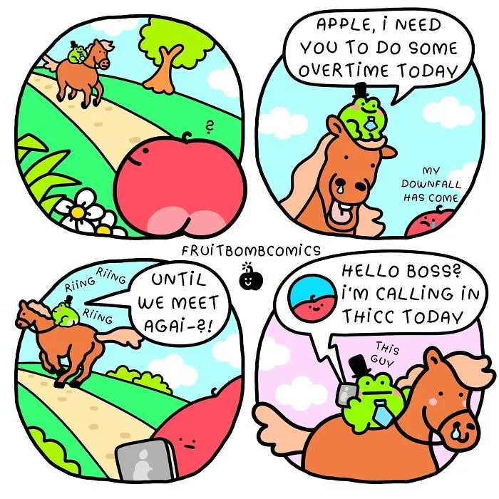This Artist Creates Fun-Filled Fruit Comics That Prove Humor Is The Best Source Of Vitamins (30 New Pics)