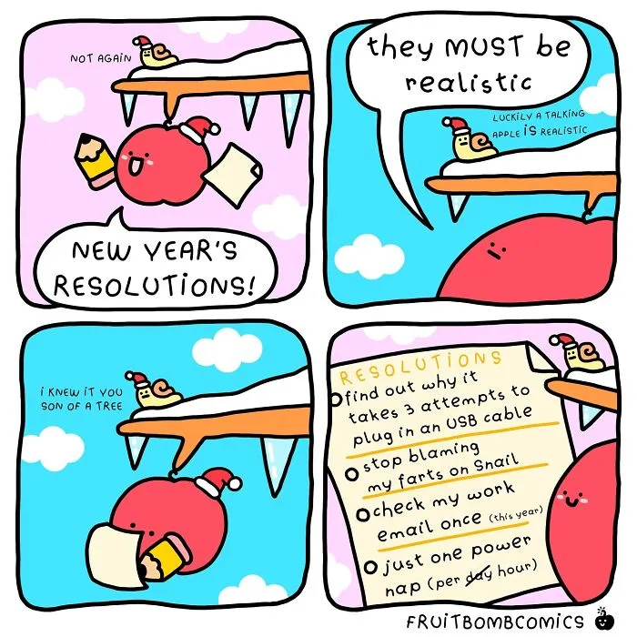 This Artist Creates Fun-Filled Fruit Comics That Prove Humor Is The Best Source Of Vitamins (30 New Pics)