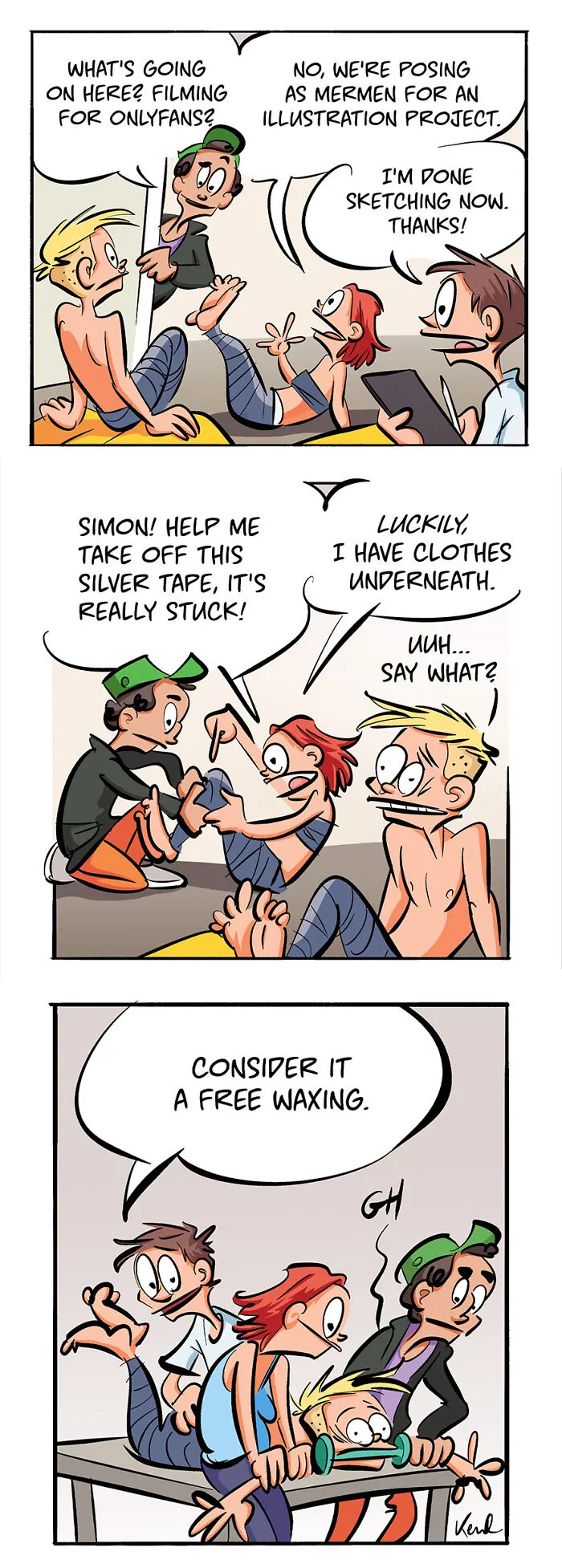 29 Humorous Comics Featuring The Chaotic Adventures Of Two Besties, By Kenneth Larsen