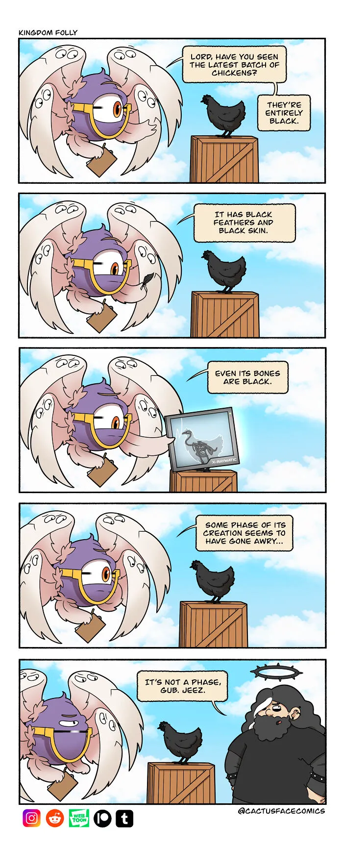 This Comic Series Uses Humor To Answer: What If God Had Human Struggles? (20 Pics)