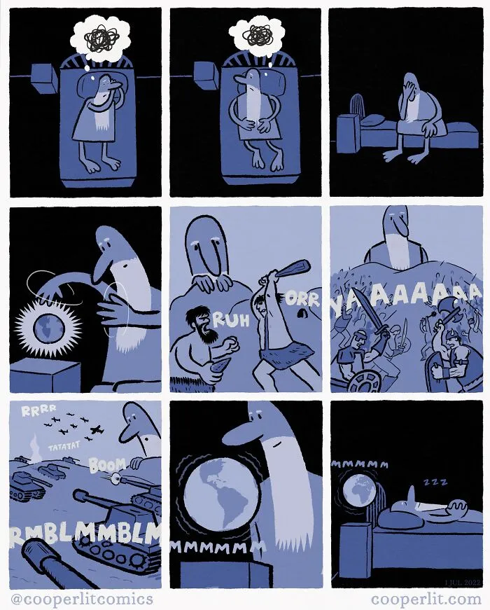 17 Comics Filled With Twists And Turns, From Silly To Serious, By “Cooper Lit Comics” (New Pics)