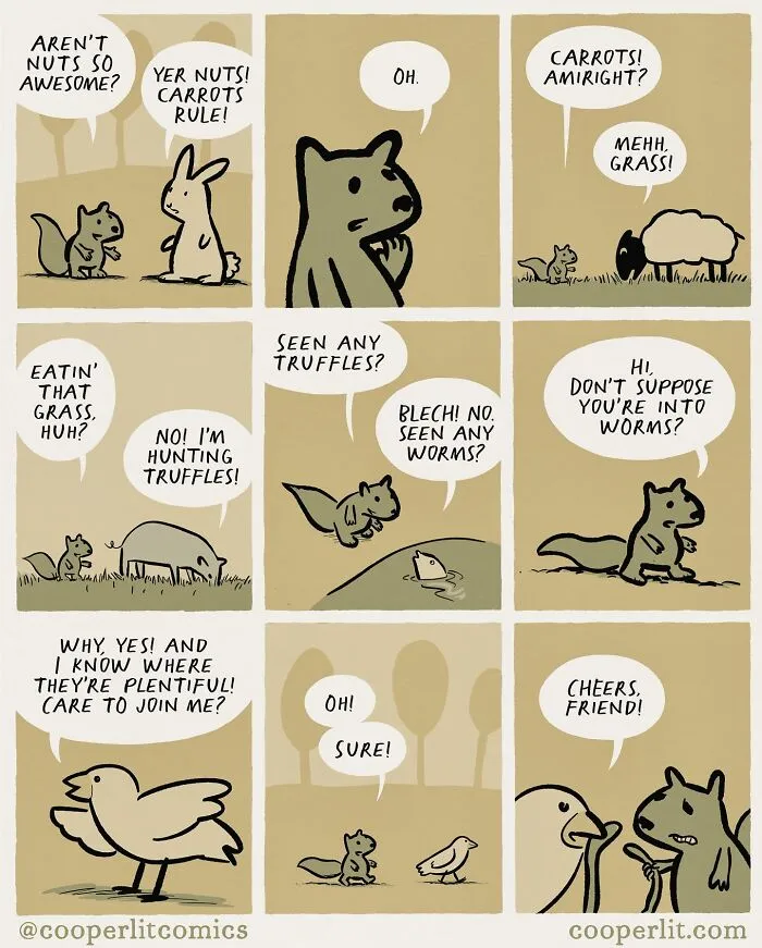 17 Comics Filled With Twists And Turns, From Silly To Serious, By “Cooper Lit Comics” (New Pics)