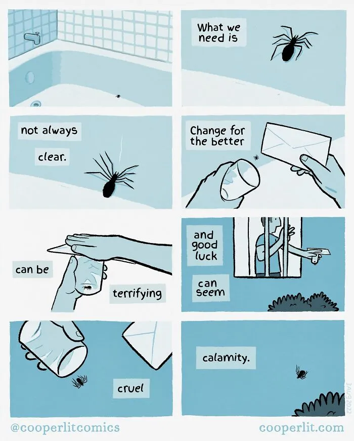 17 Comics Filled With Twists And Turns, From Silly To Serious, By “Cooper Lit Comics” (New Pics)