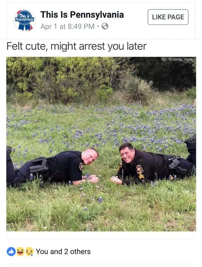 Pennsylvania Police Feel Cute And Might Arrest You