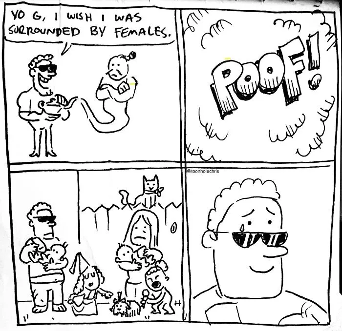 40 Hilarious Comics Straight From Toonhole Chris’s Sketchbook