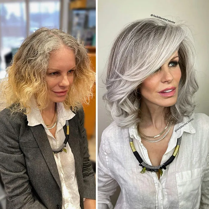 22 Incredible Gray Hair Revivals By Celebrity Hair Colorist Jack Martin (New Pics)