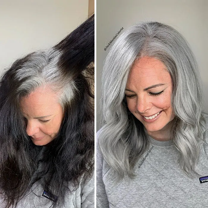22 Incredible Gray Hair Revivals By Celebrity Hair Colorist Jack Martin (New Pics)