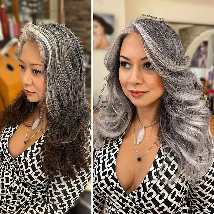 22 Incredible Gray Hair Revivals By Celebrity Hair Colorist Jack Martin (New Pics)