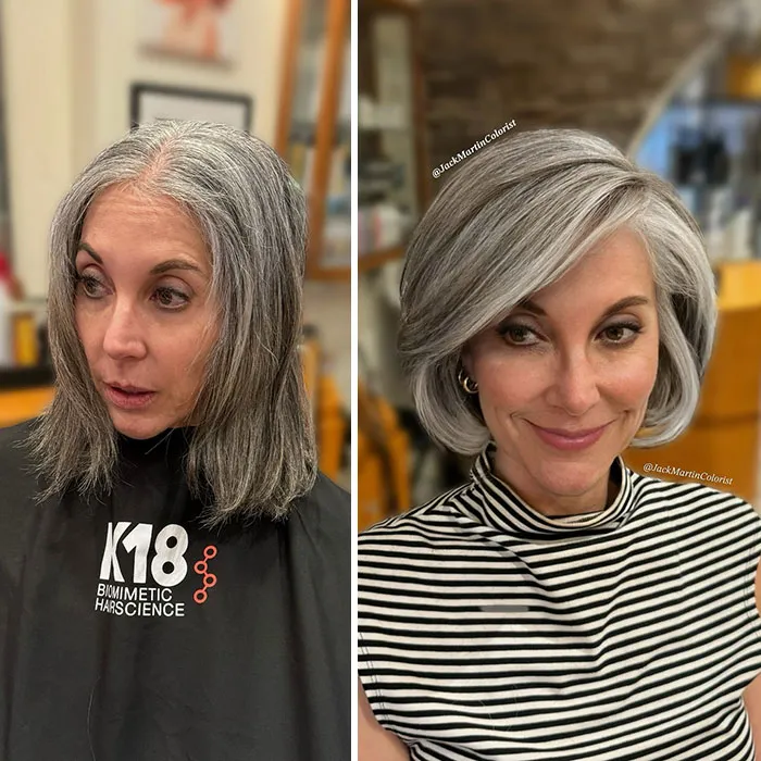 22 Incredible Gray Hair Revivals By Celebrity Hair Colorist Jack Martin (New Pics)