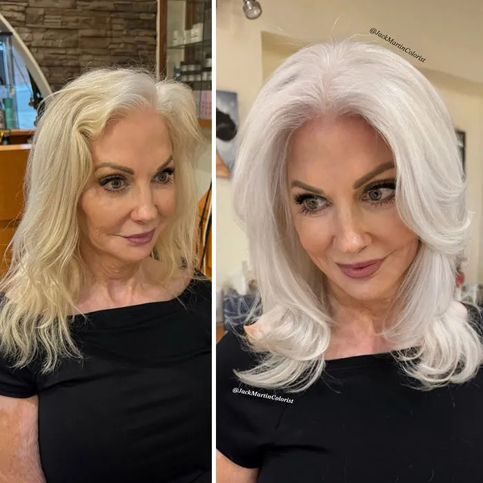 22 Incredible Gray Hair Revivals By Celebrity Hair Colorist Jack Martin (New Pics)