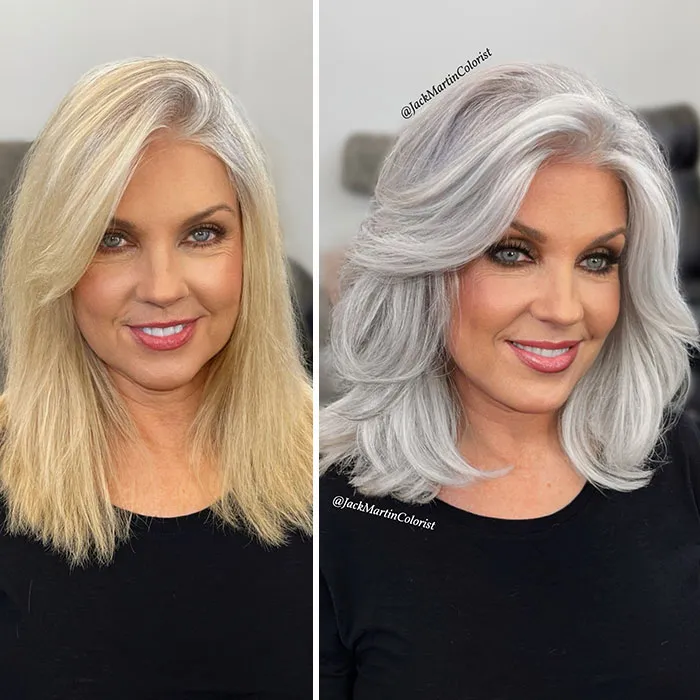 22 Incredible Gray Hair Revivals By Celebrity Hair Colorist Jack Martin (New Pics)