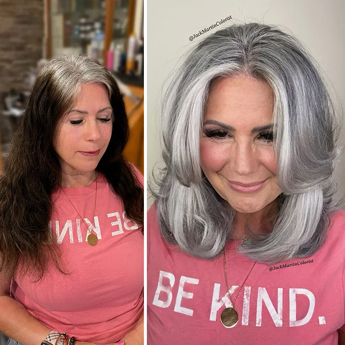 22 Incredible Gray Hair Revivals By Celebrity Hair Colorist Jack Martin (New Pics)