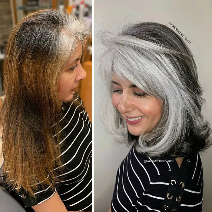 22 Incredible Gray Hair Revivals By Celebrity Hair Colorist Jack Martin (New Pics)