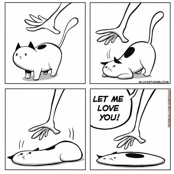 20 Comics That Highlight Hilariously Relatable Cat Behaviors, Illustrated By Lucas Turnbloom (New Pics)