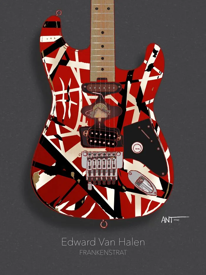 Eddie's Iconic "Frankenstrat"