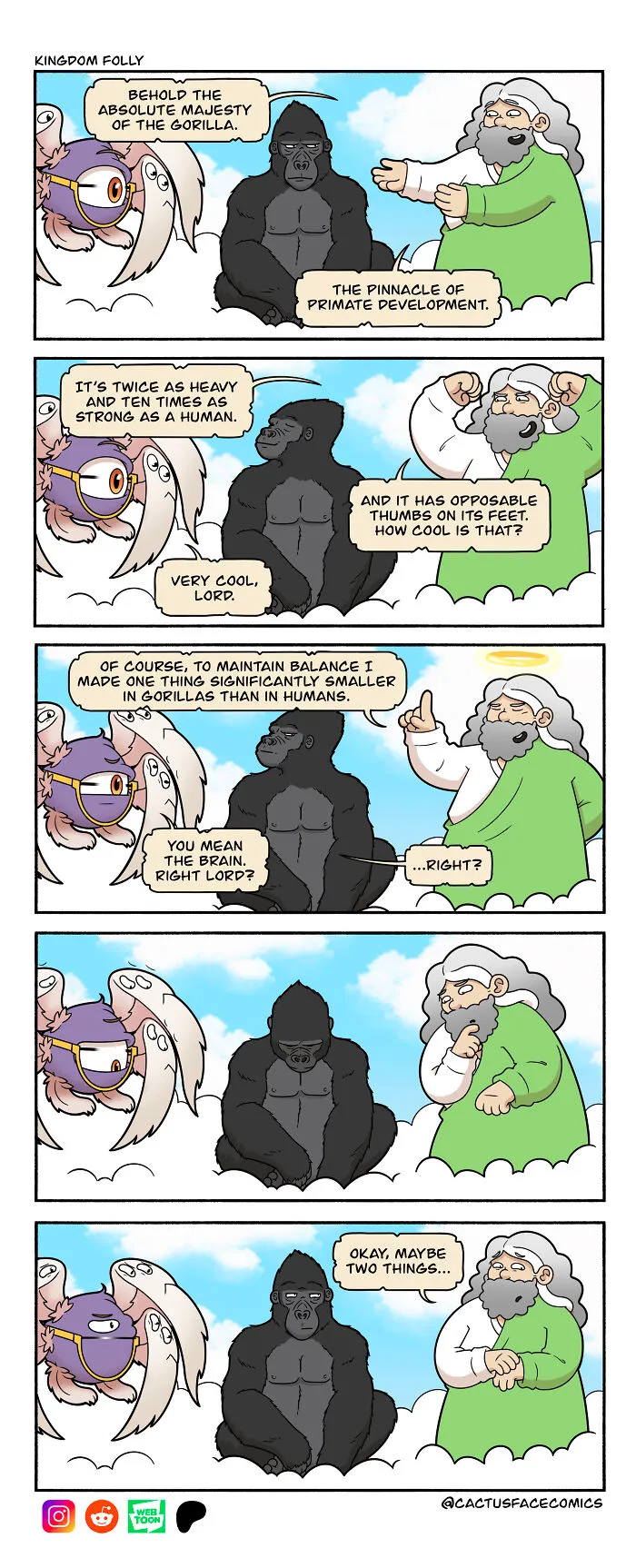 This Comic Series Uses Humor To Answer: What If God Had Human Struggles? (20 Pics)