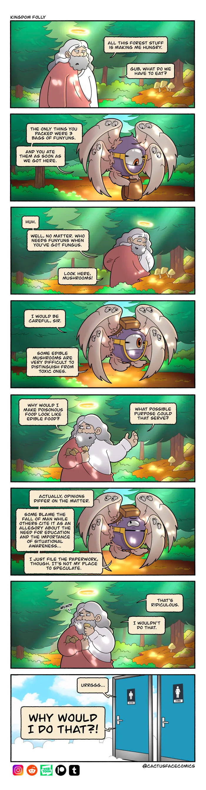 This Comic Series Uses Humor To Answer: What If God Had Human Struggles? (20 Pics)