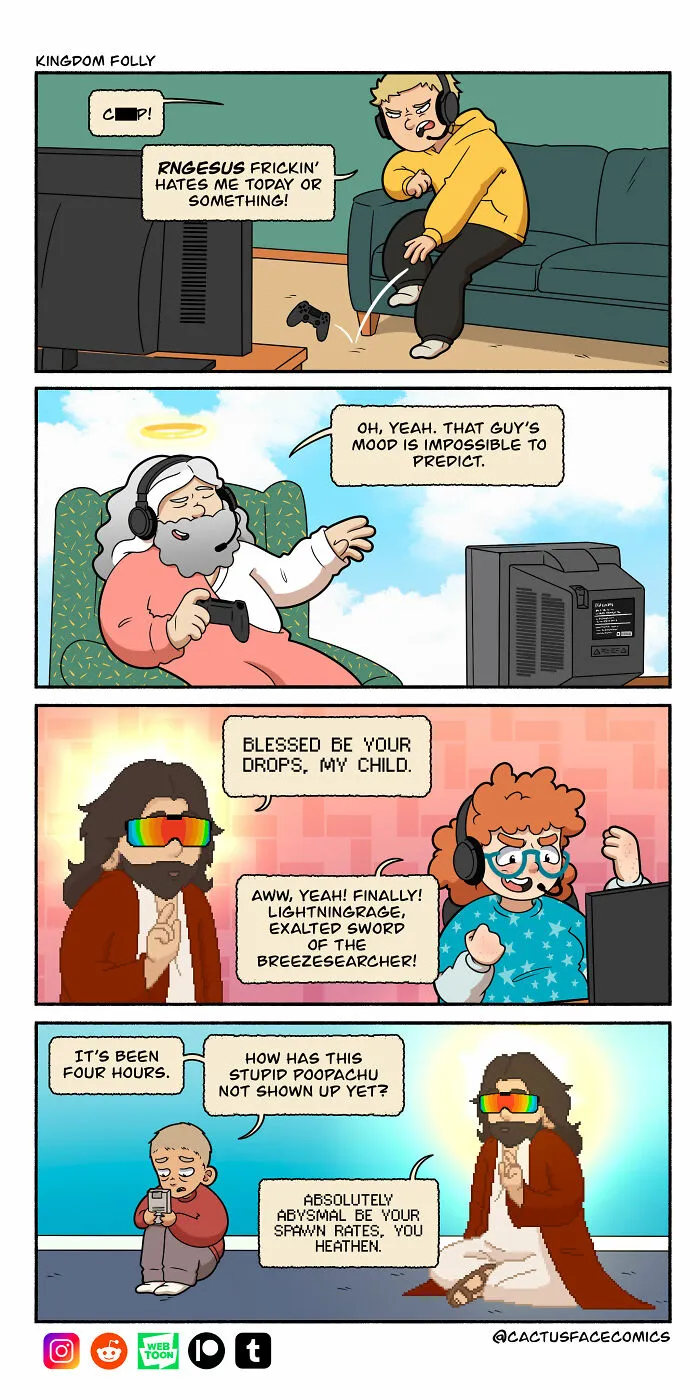 This Comic Series Uses Humor To Answer: What If God Had Human Struggles? (20 Pics)