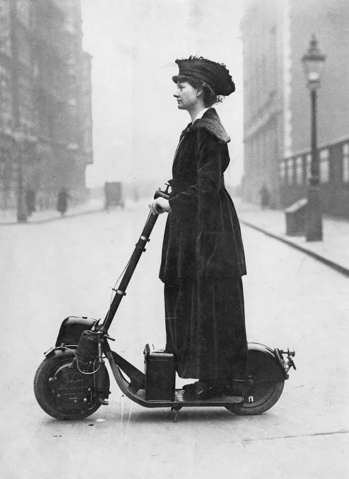An Early Motorised Scooter