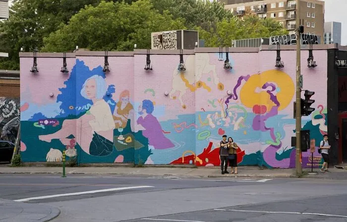This Montréal Artist Turns Dull Walls Into Epic Murals, Here Are 20 Of His Best