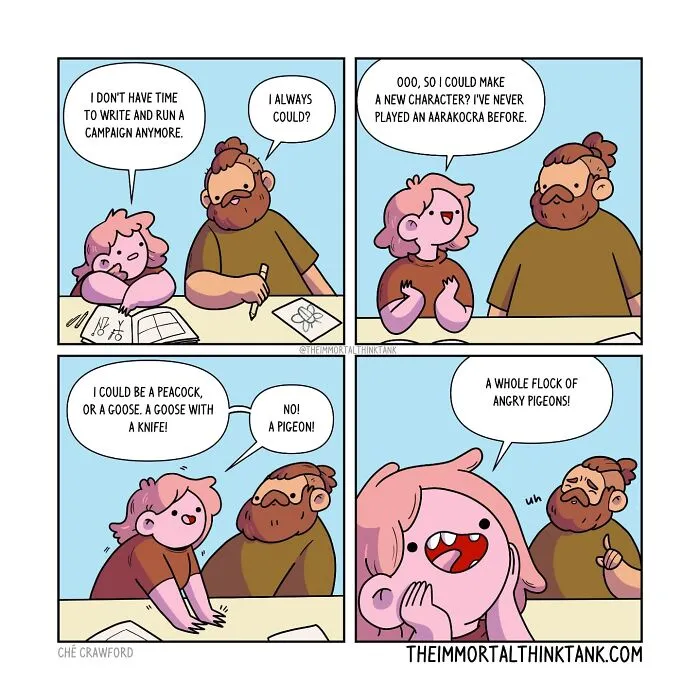 Parenting And Fantasy Gaming Collide In 23 New Comics By This Artist