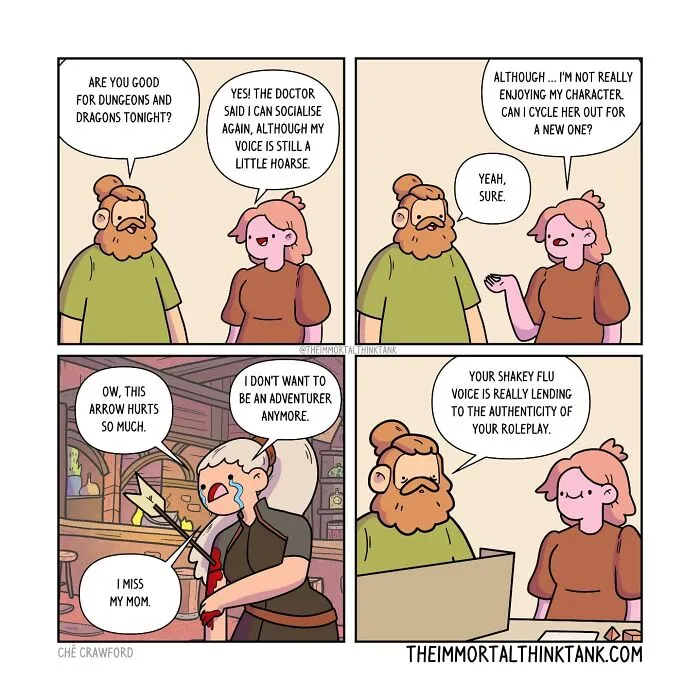 Parenting And Fantasy Gaming Collide In 23 New Comics By This Artist