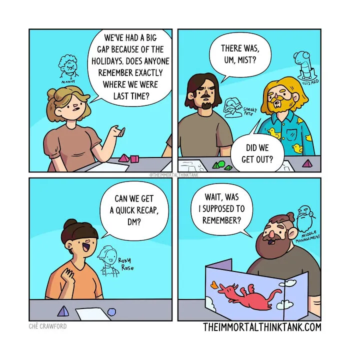 Parenting And Fantasy Gaming Collide In 23 New Comics By This Artist
