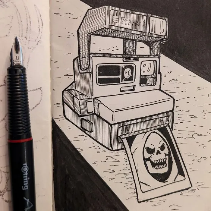 Inktober Day 26: Camera