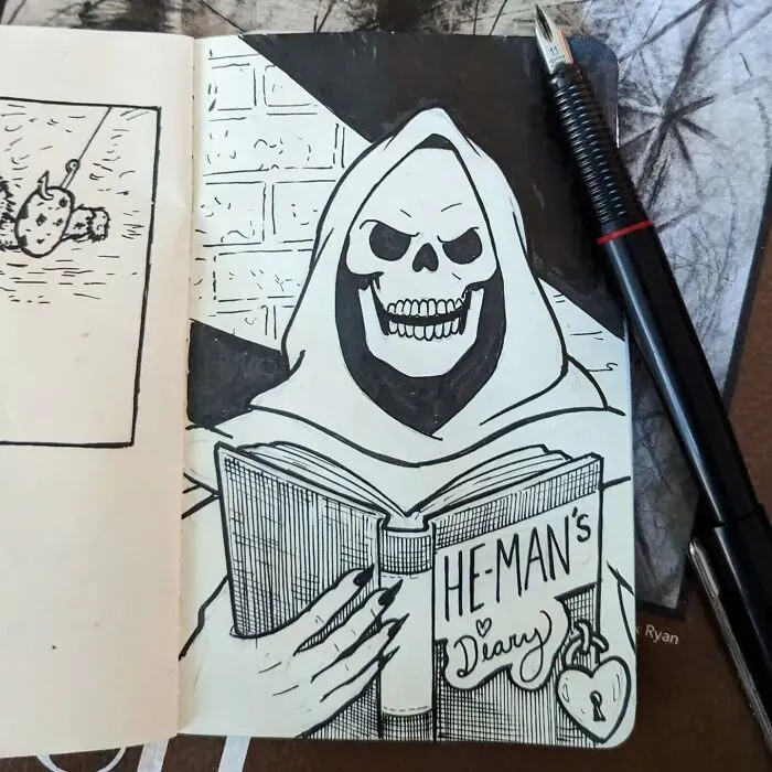 Inktober Day 17: Journal