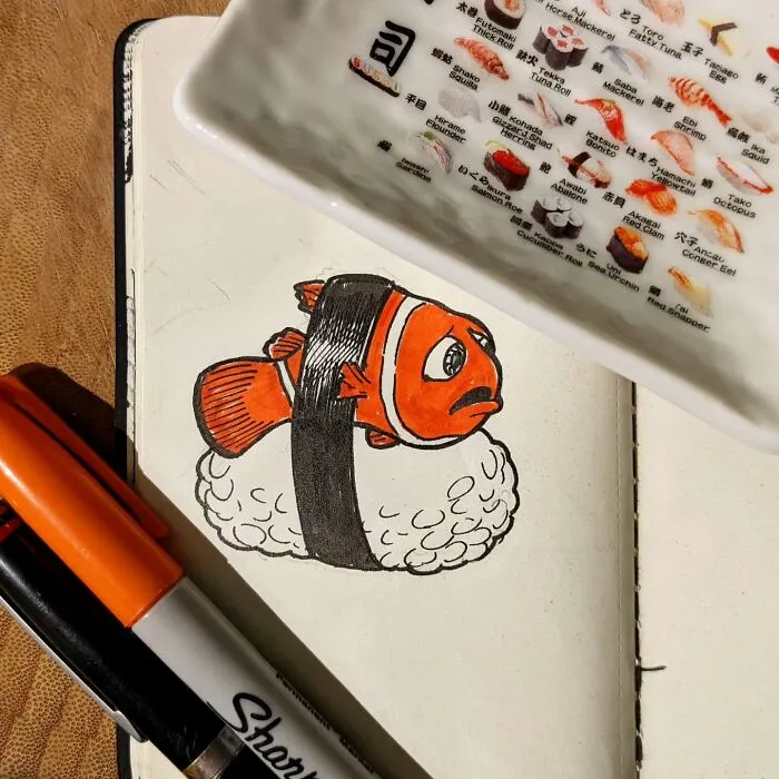Inktober Day 11: Snacks