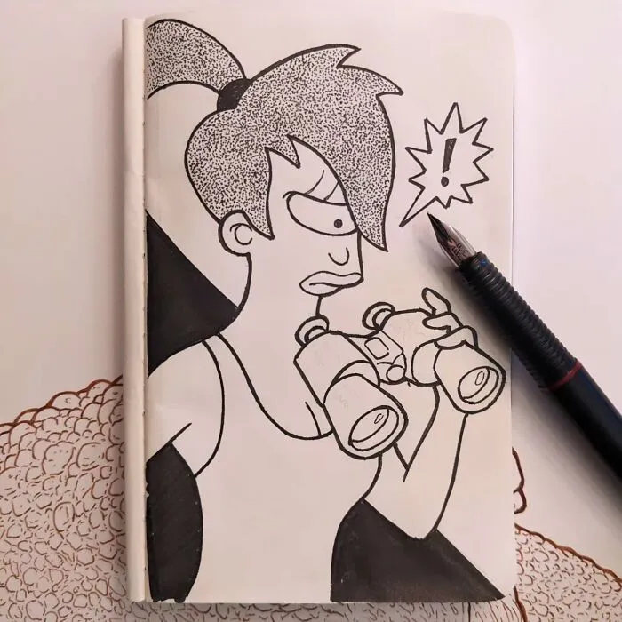 Inktober Day 5: Binoculars