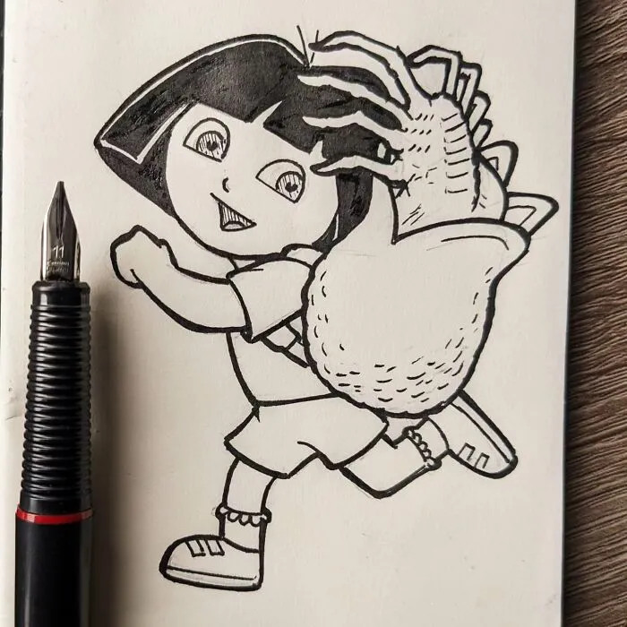 Inktober Day 1: Backpack