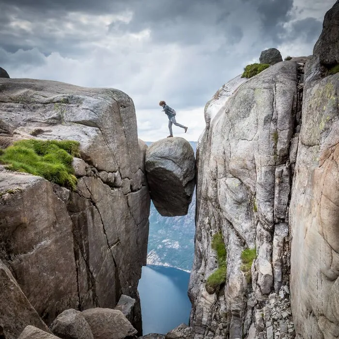 Kjeragbolten Boulder, Norway