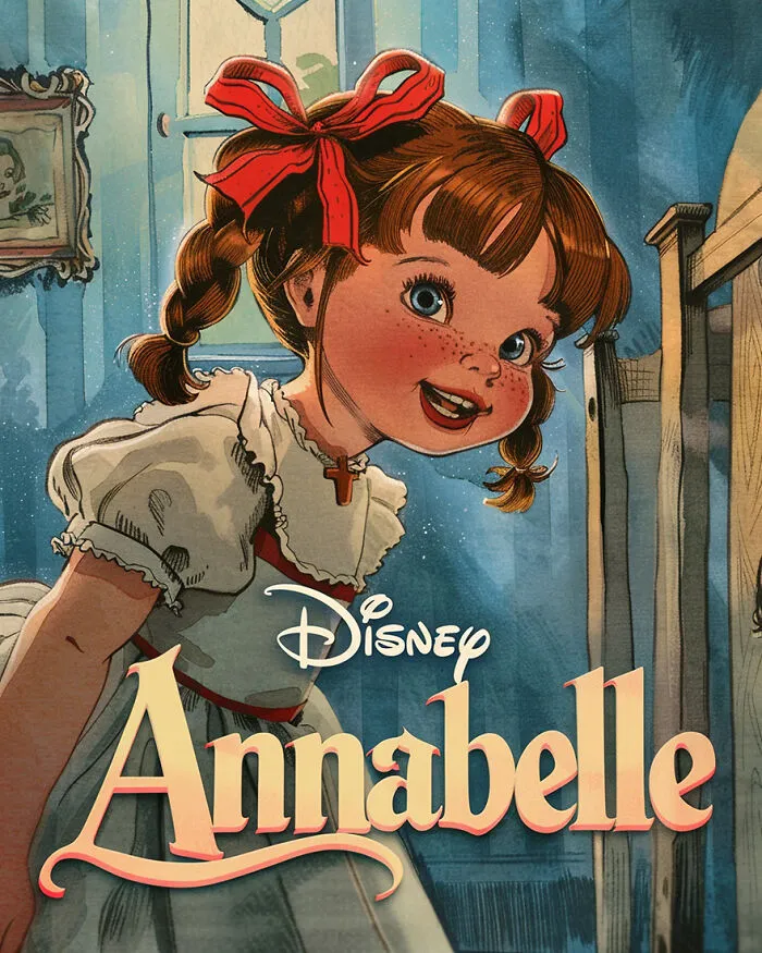 Creator Reimagines Horror Movies As Disney Adaptations With The Help Of AI (39 Pics)