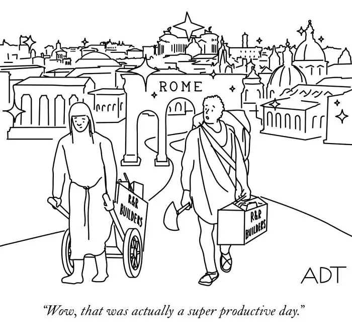 35 One-Panel Comics By Adam Douglas Thompson That Are A Mix Of Clever Humor And Simplicity (New Pics)
