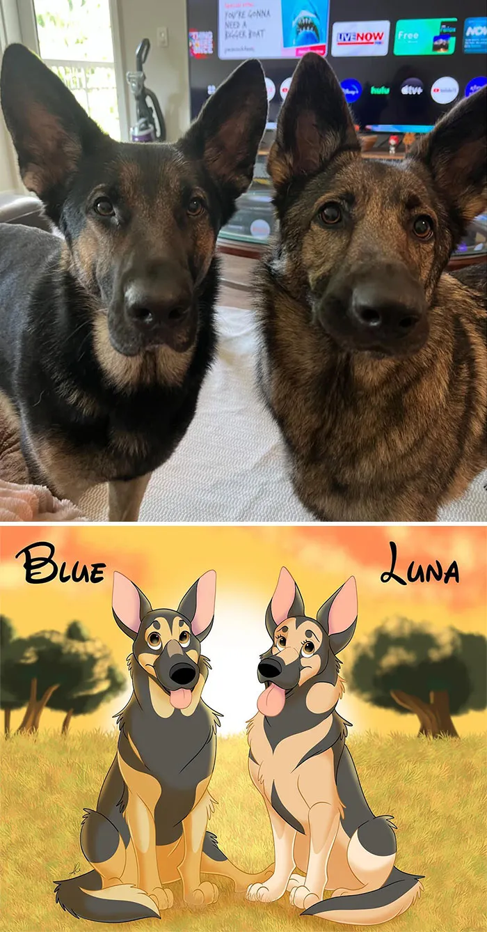 People Send Pictures Of Their Pets To This Artist To Get “Disneyfied” (20 New Pics)