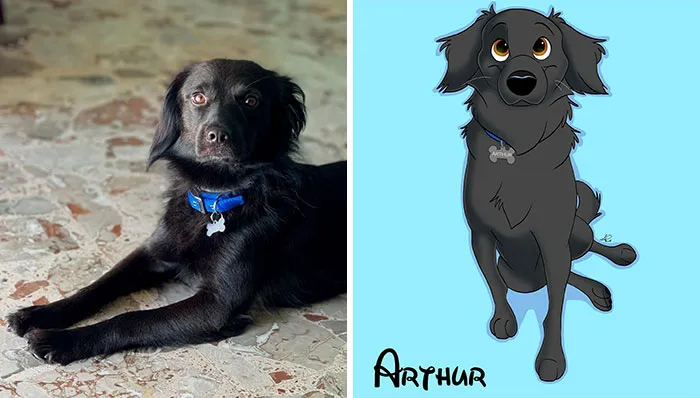 People Send Pictures Of Their Pets To This Artist To Get “Disneyfied” (20 New Pics)