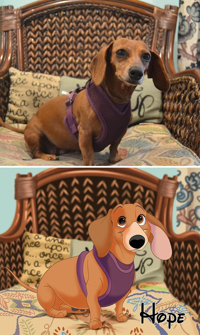 People Send Pictures Of Their Pets To This Artist To Get “Disneyfied” (20 New Pics)