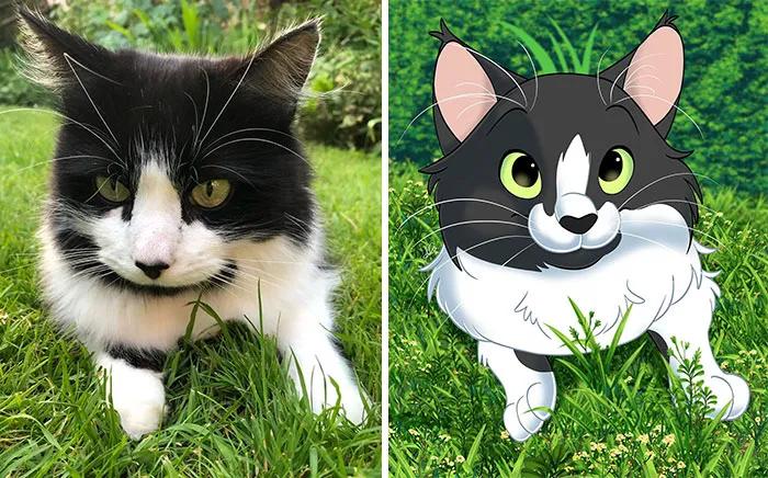 People Send Pictures Of Their Pets To This Artist To Get “Disneyfied” (20 New Pics)
