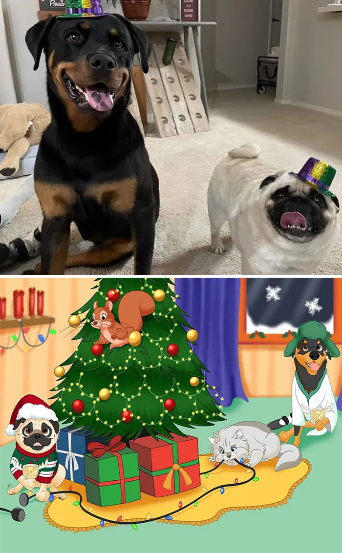 People Send Pictures Of Their Pets To This Artist To Get “Disneyfied” (20 New Pics)