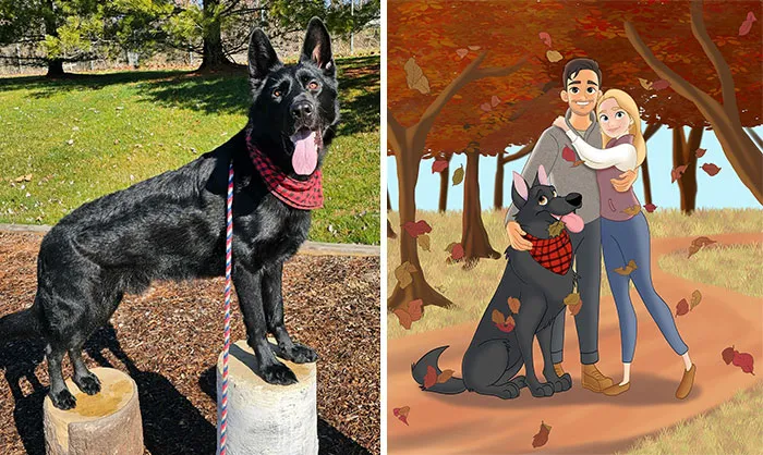 People Send Pictures Of Their Pets To This Artist To Get “Disneyfied” (20 New Pics)