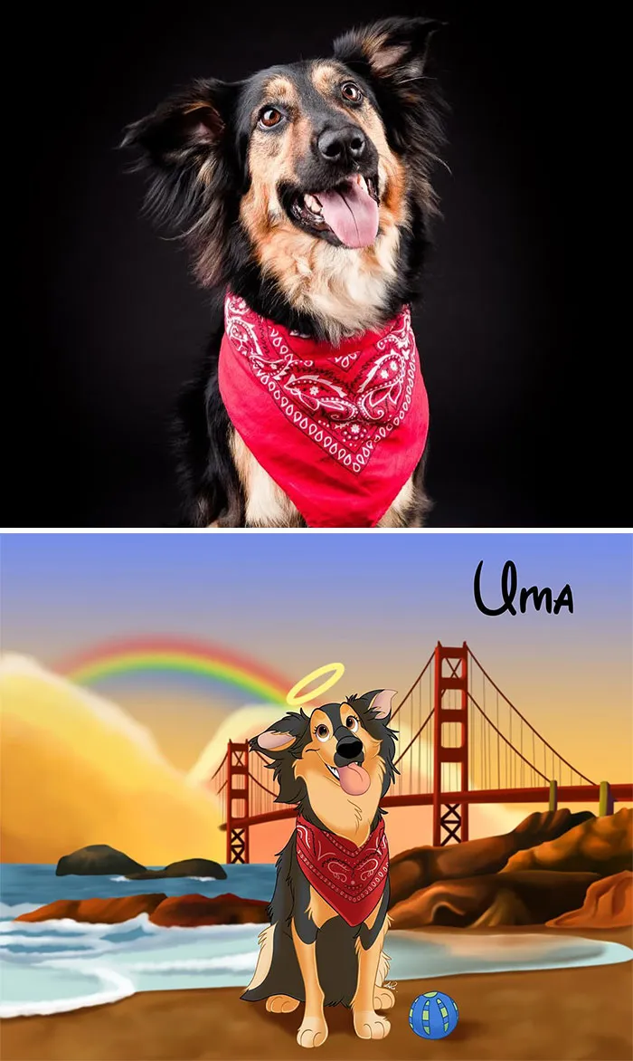 People Send Pictures Of Their Pets To This Artist To Get “Disneyfied” (20 New Pics)