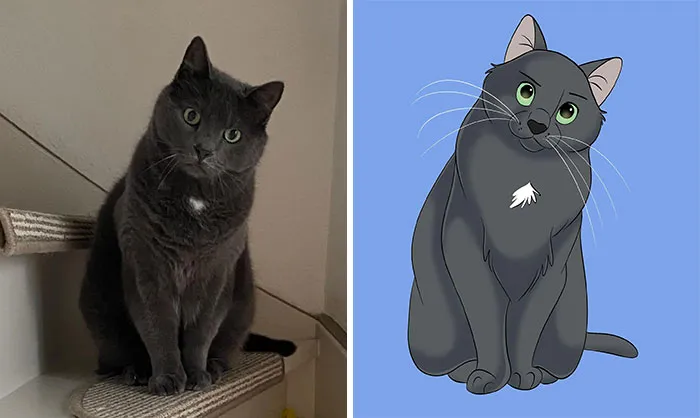People Send Pictures Of Their Pets To This Artist To Get “Disneyfied” (20 New Pics)