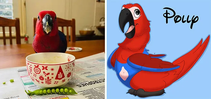 People Send Pictures Of Their Pets To This Artist To Get “Disneyfied” (20 New Pics)